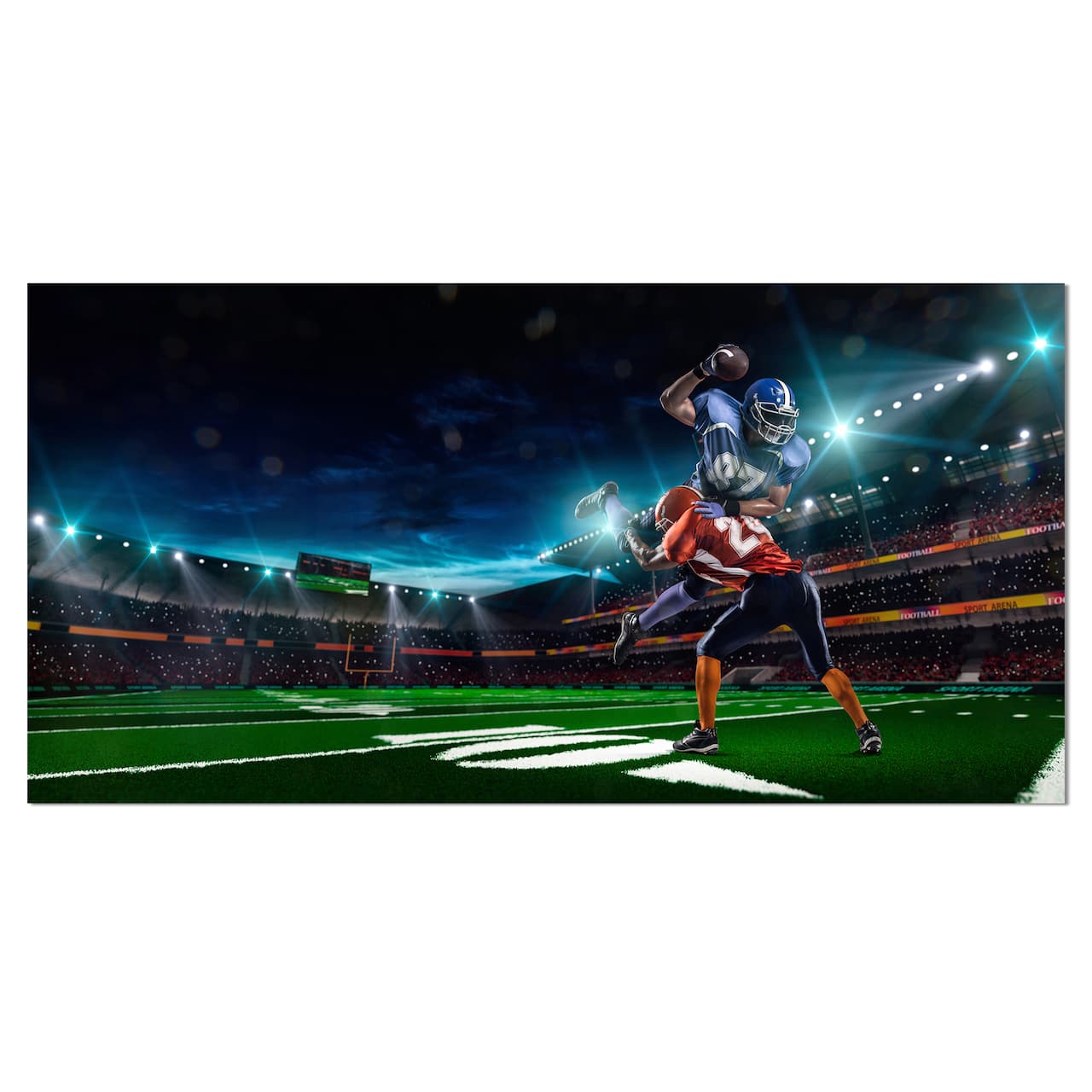 Designart - American Football Player - Sport Canvas Art Print